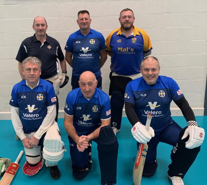 Seniors A, with Nick Daley (back, far right)